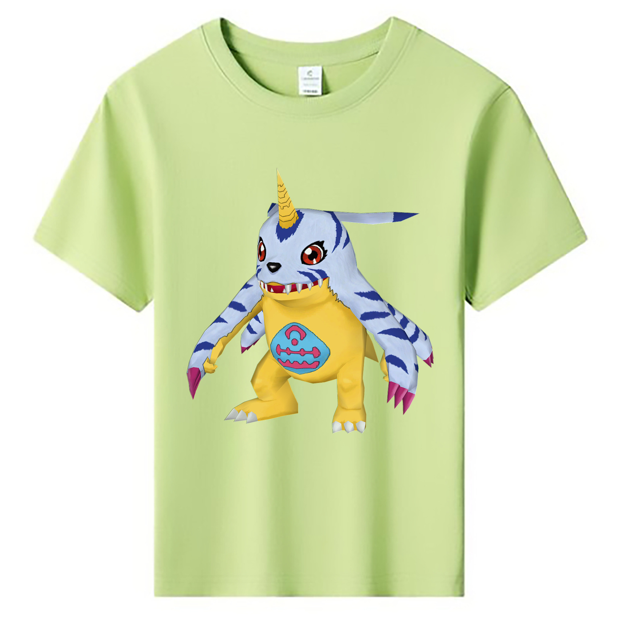 （画像用） Digimon デジタルモンスター/デジモン 綿100％キッズTシャツ（フロントプリント）